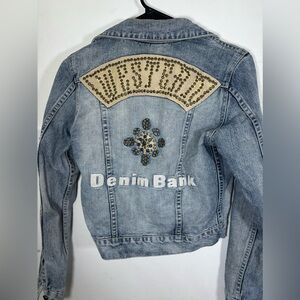 Western bank jean jacket